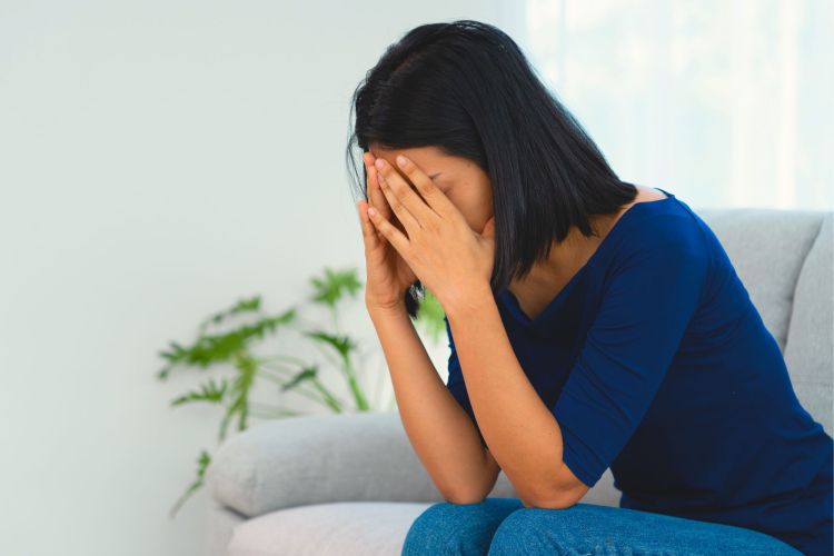 depressed lady